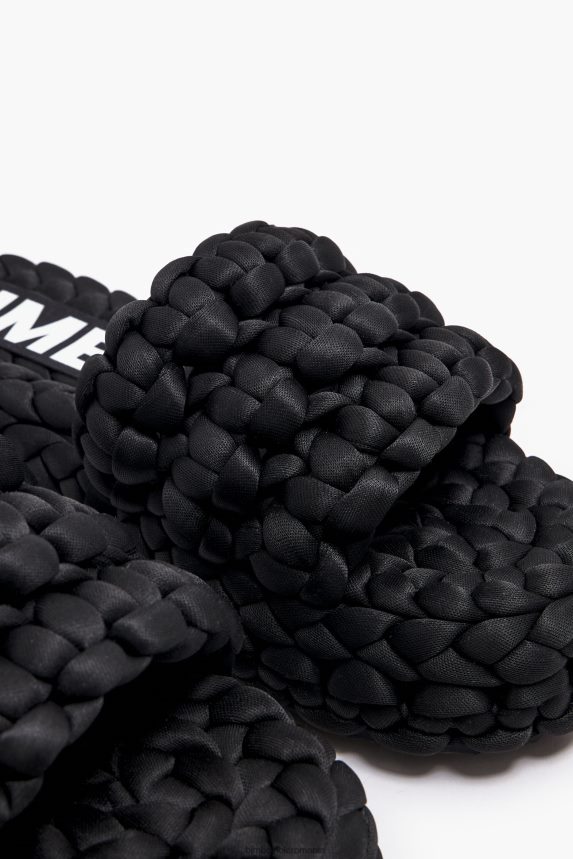 ro Bimba Y Lola sandală plată împletită negru 2XZ40B573 footwewar