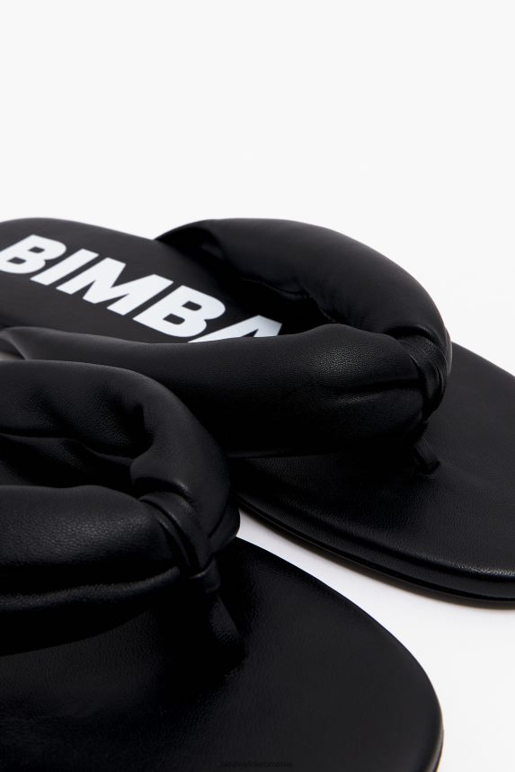 ro Bimba Y Lola sandală tubulară plată negru 2XZ40B570 footwewar